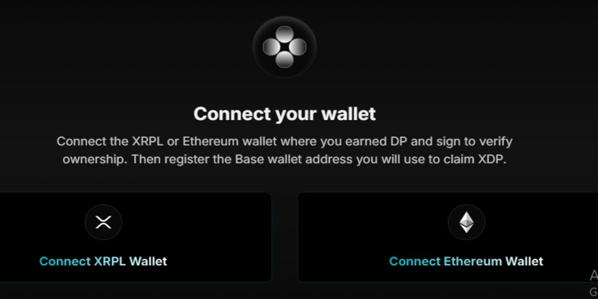 Official website screenshot of XDP airdrop registration Official website screenshot of XDP airdrop registration