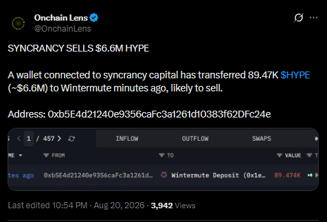 Hyperliquid latest news on x