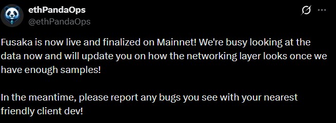 Ethereum Fusaka Upgrade Ethereum Fusaka Upgrade