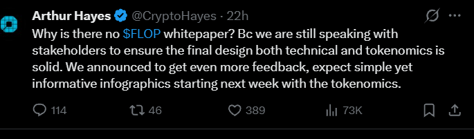 Arthur Hayes FLOP Token Whitepaper