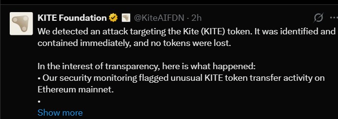 KITE Suspend Ethereum Transfers KITE Suspend Ethereum Transfers