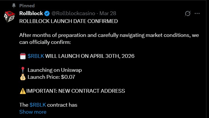 Rollblock Launch Date Confirmed