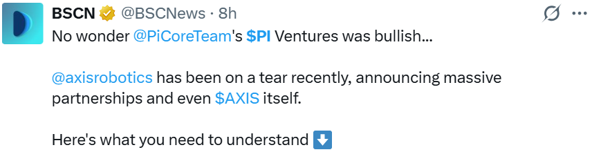 Pi Network News Today: Post Links Pi Ventures to Axis Robotics Pi Network News Today: Post Links Pi Ventures to Axis Robotics