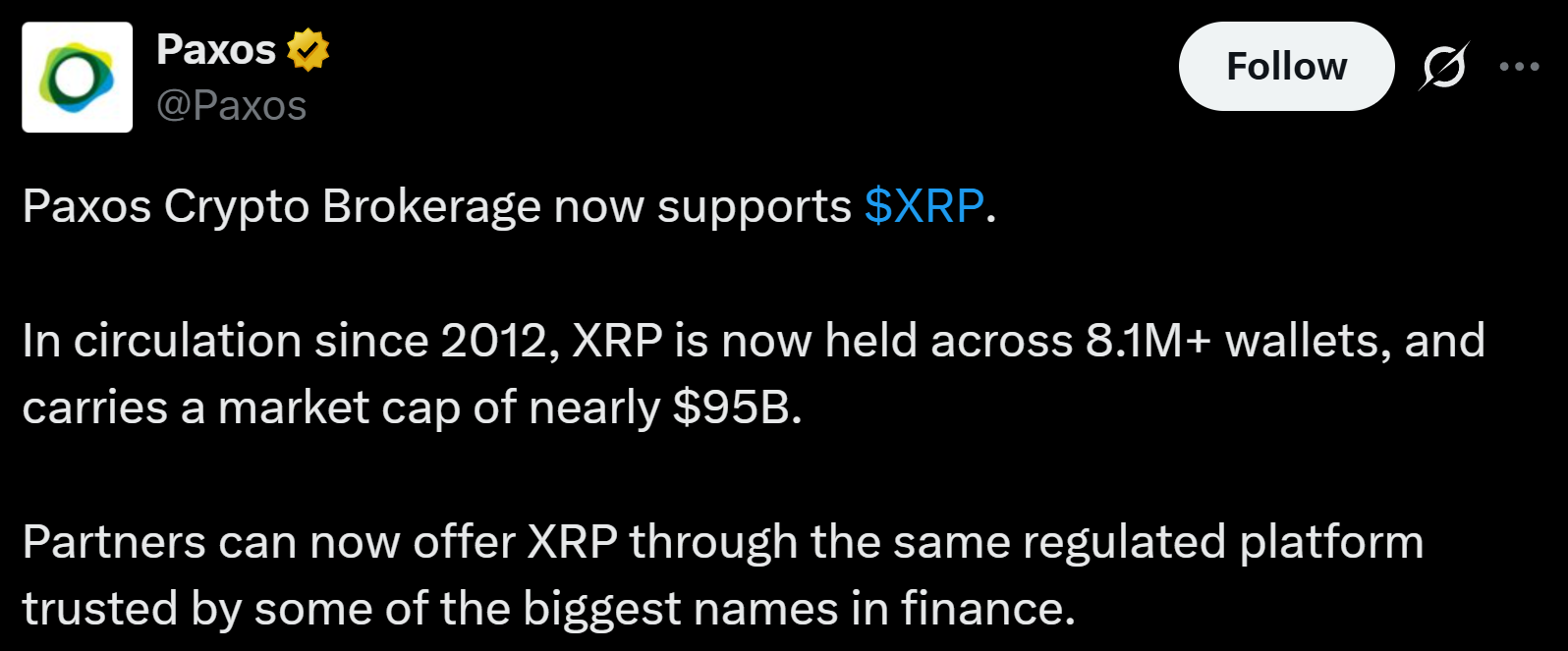 Information by Paxos on X
