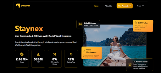 Staynex Web3 travel booking platform offering commission-free hotel stays via blockchain Staynex Web3 travel booking platform offering commission-free hotel stays via blockchain