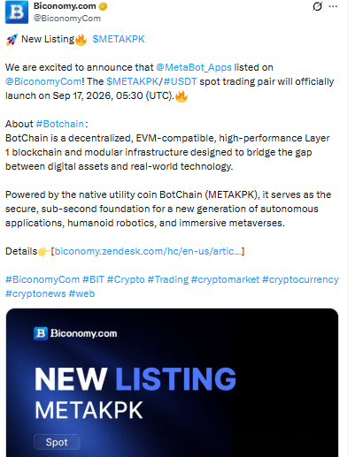The upcoming crypto listings include projects