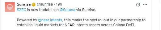 Sunrise announced on X Sunrise announced on X