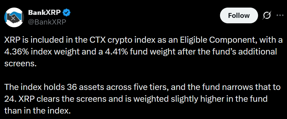 Information by Bank xrp