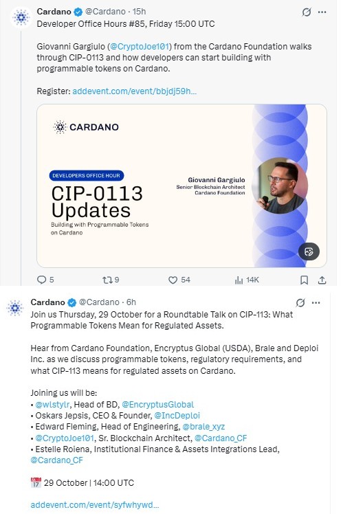Cardano CIP-113 Catalyst: Two Dates Traders Marked