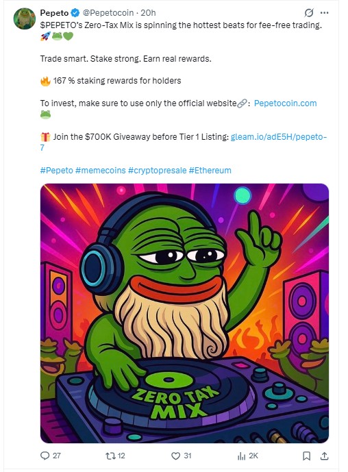 The project announcement on X