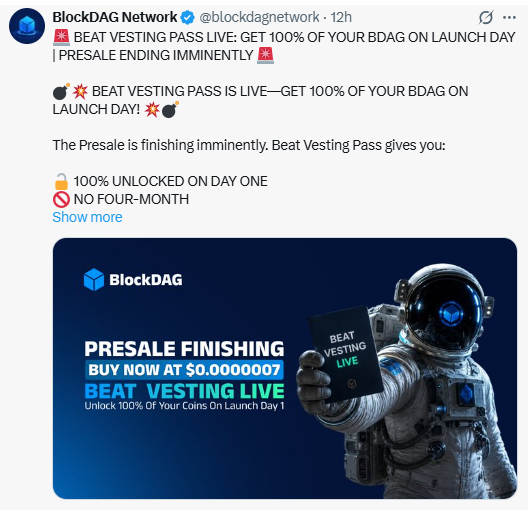 BEAT vesting pass live