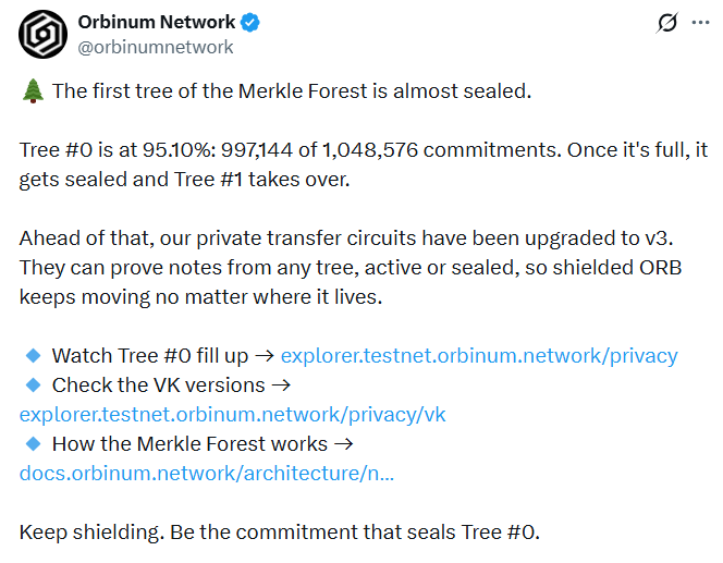 Orbinum Network Post on X