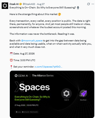 X Spaces session with MoonRush 