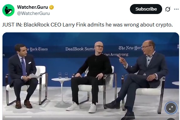 Blackrock CEO larry Fink