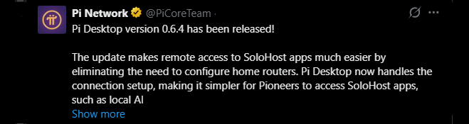 Pi Desktop Update Pi Desktop Update