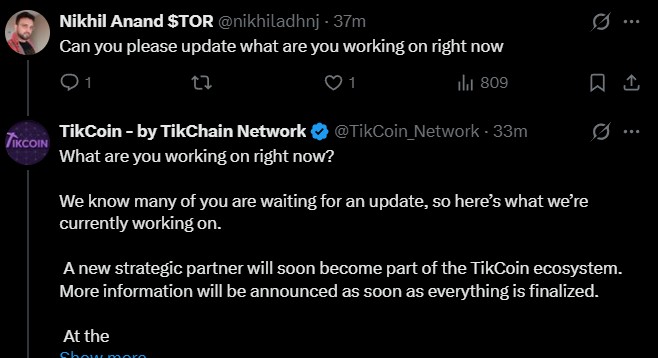 Tikcoin Network Listing Date and KYC Update Tikcoin Network Listing Date and KYC Update