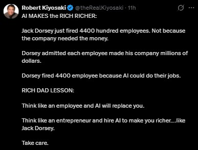 Robert Kiyosaki warning