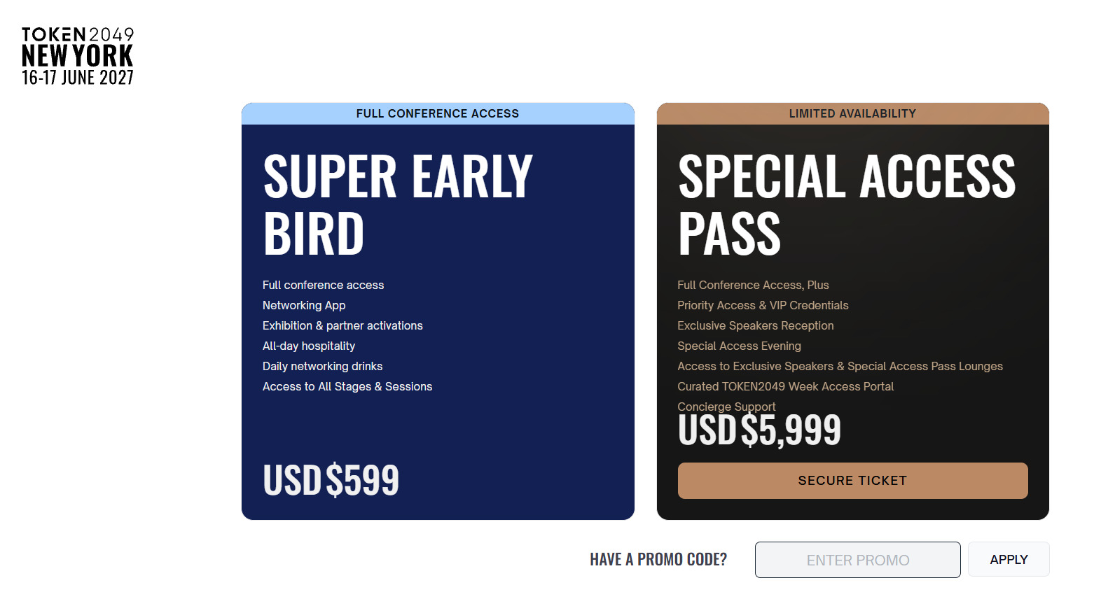 Token2049 2027 New York Pass