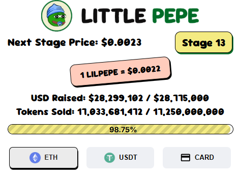 Little Pepe Presale Dashboard