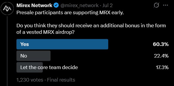 MRX token airdrop plan MRX token airdrop plan