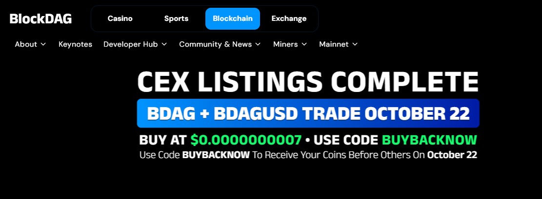 BlockDAG official website BlockDAG official website