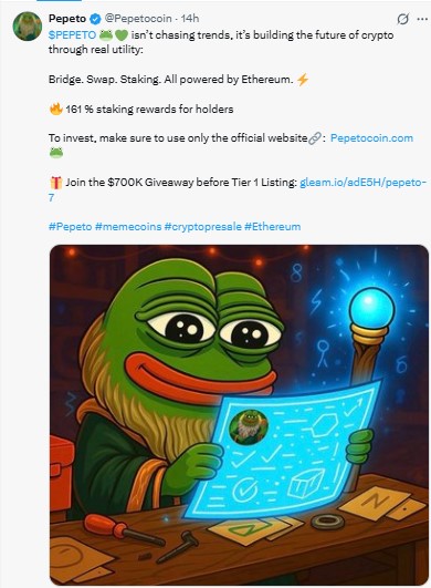 Confirms 161% staking rewards for holders Confirms 161% staking rewards for holders