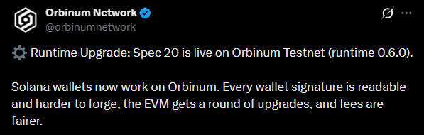 Orbinum Network News X Post Orbinum Network News X Post
