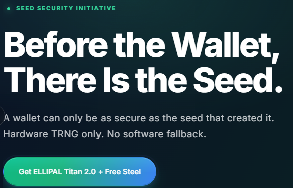 Ellipal Titan is built for people who want maximum isolation Ellipal Titan is built for people who want maximum isolation