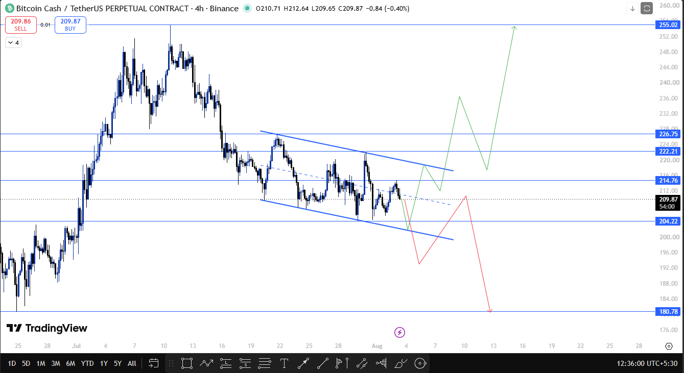 BCH 4-Hour Chart Analysis