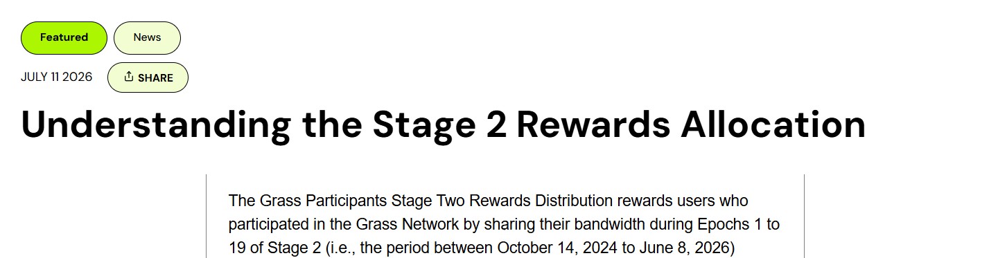 Grass Airdrop Stage 2 USDC rewards Grass Airdrop Stage 2 USDC rewards