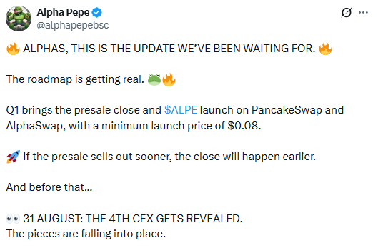 AlphaPepe launch process AlphaPepe launch process