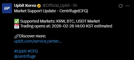 CFG upbit listing