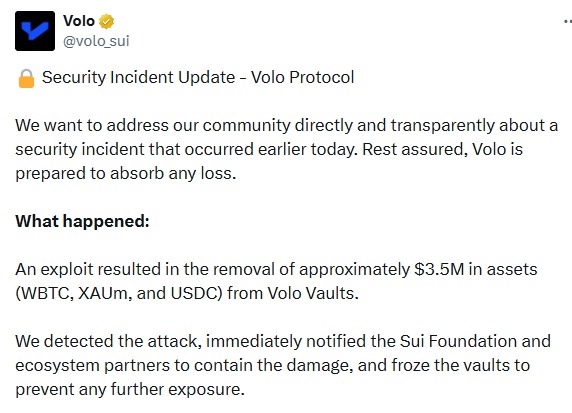 Volo Protocol Losses