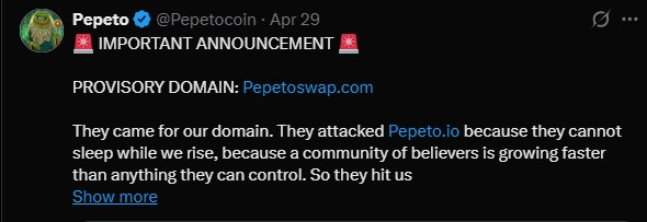 Pepeto Domain Attack