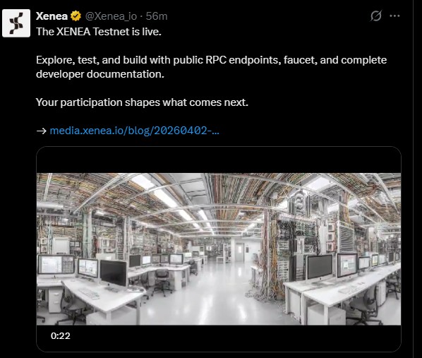 Xenea Testnet is live