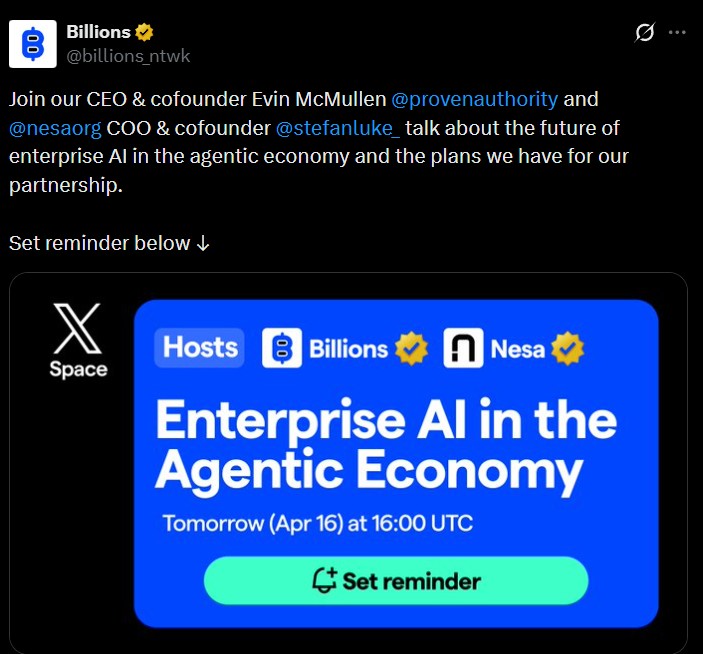 Billions Network Latest Update