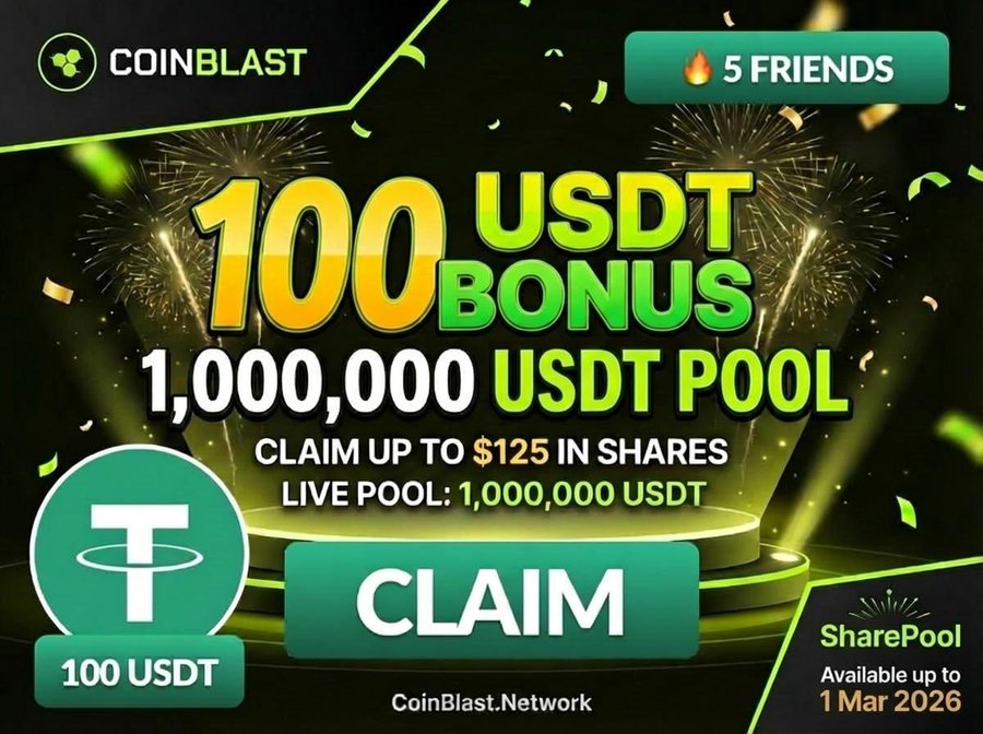 The CoinBlast 100 USDT Bonus is LIVE!