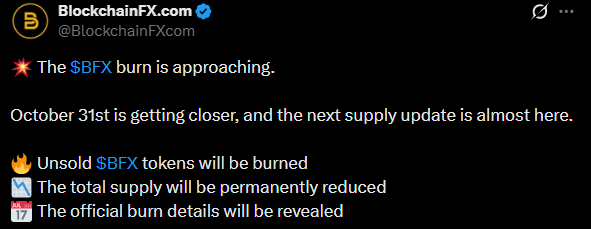 Official X Post Showing Update