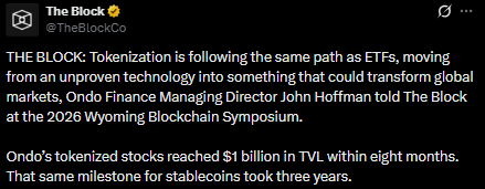 The block official Tweet