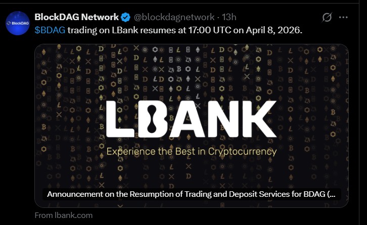 LBank Resumes on BlockDAG LBank Resumes on BlockDAG