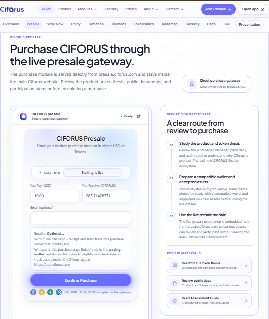 Ciforus Presale Ciforus Presale