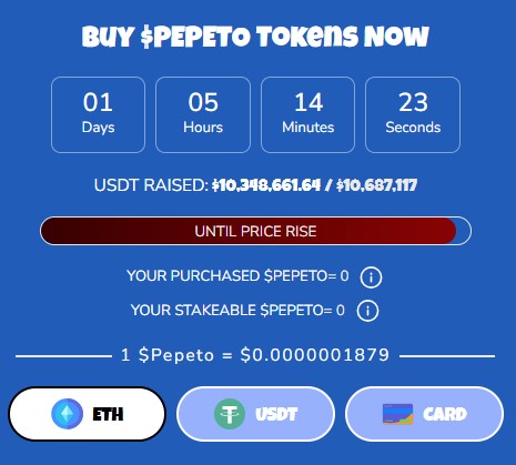 Pepeto Presale Details
