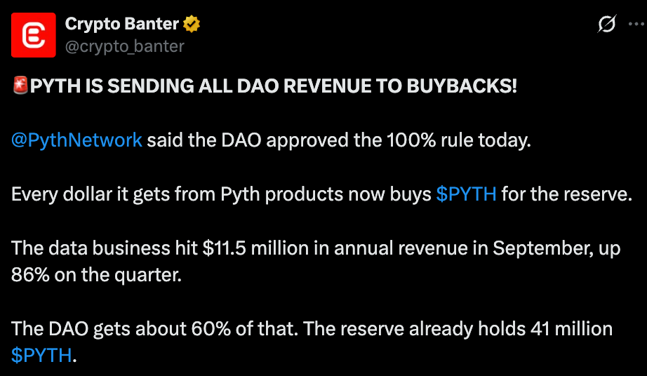 Crypto Banter official Tweet Crypto Banter official Tweet