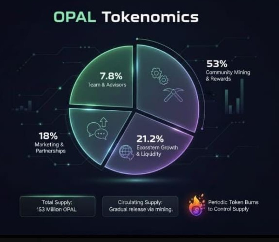 Opal Chain Tokenomics Opal Chain Tokenomics