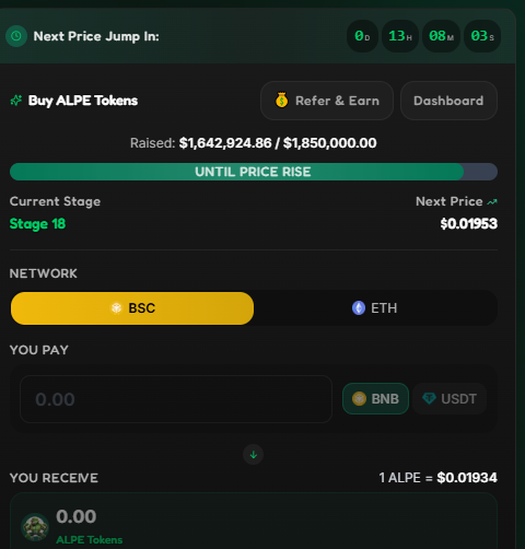 AlphaPepe Presale Details