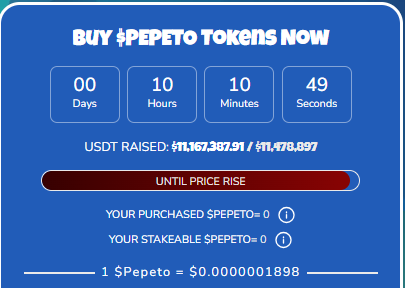 pepeto presale price pepeto presale price
