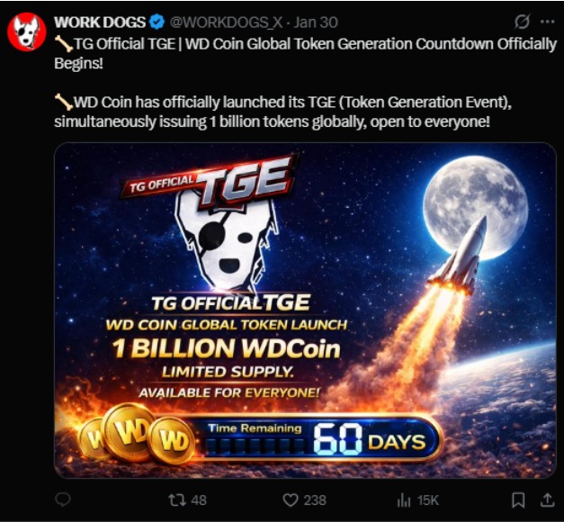 WORKDOGS TGE and Tokenomics