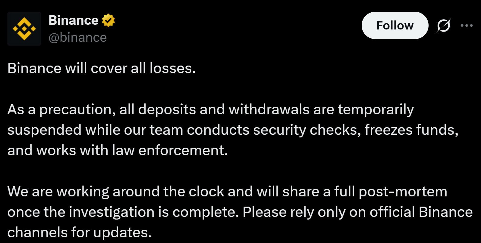 Information by Binance
