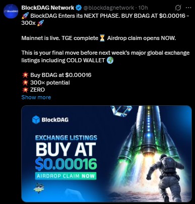 BlockDAG Presale Price