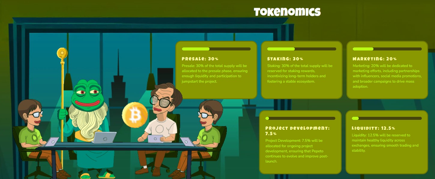 The official tokenomics page The official tokenomics page